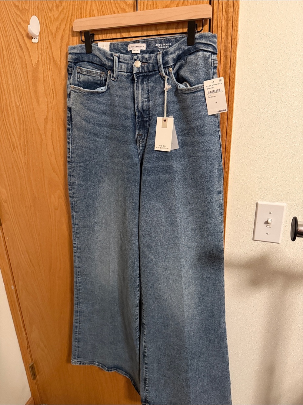 Good American Good Waist Palazzo